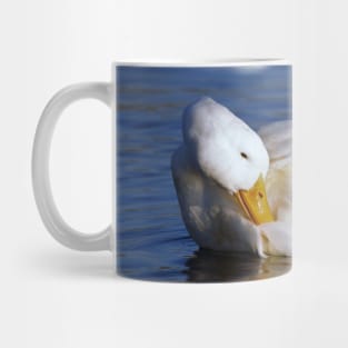 Peking Duck Smiling a Mona Lisa Smile in the Winter Sun Mug